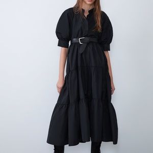 Zara - Dress With Voluminous Sleeves